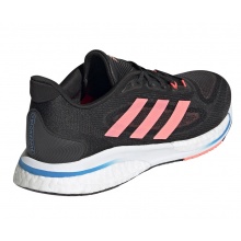 adidas Supernova+ (Plus) black/coral red cushioning running shoes for women